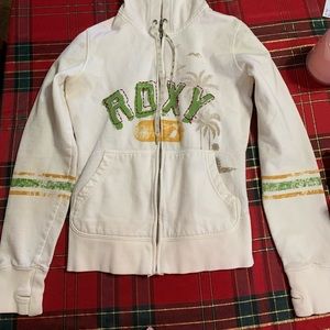 Worn Roxy hoodie/zip up